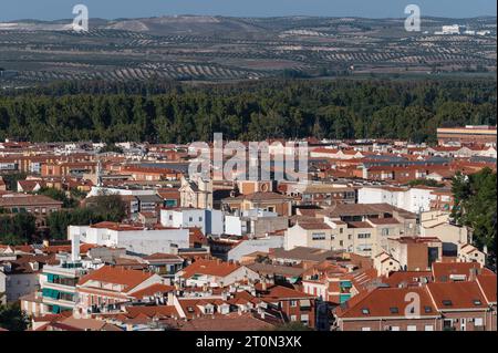 Madrid, Spanien. Oktober 2023. Blick auf die Stadt oder Aranjuez, südlich von Madrid. Quelle: Marcos del Mazo/Alamy Live News Stockfoto