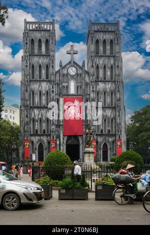 Hanoi, Vietnam. St. Josephs Kathedrale. Stockfoto