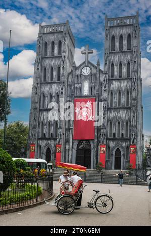 Hanoi, Vietnam. St. Josephs Kathedrale, Altstadt. Stockfoto