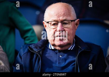 Zwolle, Niederlande. Oktober 2023. Zwolle - Rinus Isreal während des Eredivisie-Spiels zwischen PEC Zwolle und Feyenoord im MAC3Park Stadion am 8. Oktober 2023 in Zwolle, Niederlande. Credit: Box to Box Pictures/Alamy Live News Stockfoto