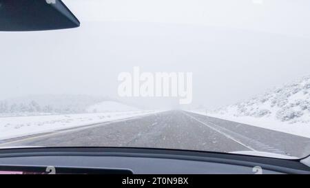 Ein Wintersturm durch den Westen von Colorado Stockfoto