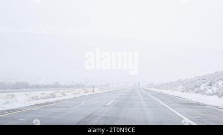 Ein Wintersturm durch den Westen von Colorado Stockfoto