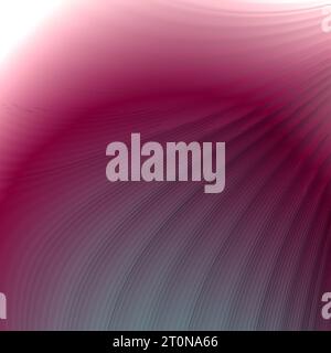 Roter, blauer und weißer gekrümmter abstrakter Hintergrund. Licht und Schatten. 3D-Abbildung, 3D-Rendering Stockfoto