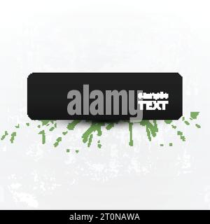 Grungy Background with Splashy Banner - abstraktes Hintergrunddesign Stock Vektor