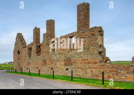 Die Überreste des Earl's Palace in Birsay, Orkney, Schottland. Stockfoto