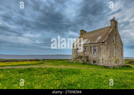 Hall of Clestrain ist der Geburtsort des Polarforschers John Rae in Orkney, Schottland. Stockfoto