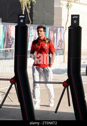 Oktober 2023, Losail International Circuit, Doha, Formel 1 Qatar Airways Qatar Grand Prix 2023, im Bild Carlos Sainz Jr. (ESP), Scuderia Ferrari Stockfoto