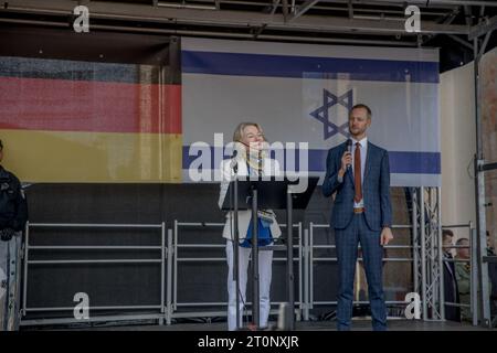Berlin, Deutschland. Oktober 2023. Botschafter der Vereinigten Staaten in Deutschland, Amy Gutmann. (Foto: Michael Kuenne/PRESSCOV/SIPA USA) Credit: SIPA USA/Alamy Live News Stockfoto