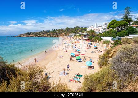 Praia da Oura Albufeira Faro District Algarve, Portugal, Europa Stockfoto