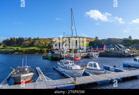 Der Hafen in Voe, North Mainland, Shetland, Schottland, Großbritannien Stockfoto