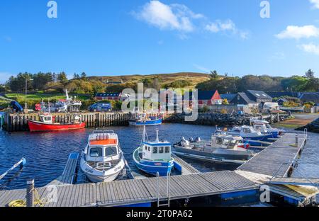 Der Hafen in Voe, North Mainland, Shetland, Schottland, Großbritannien Stockfoto