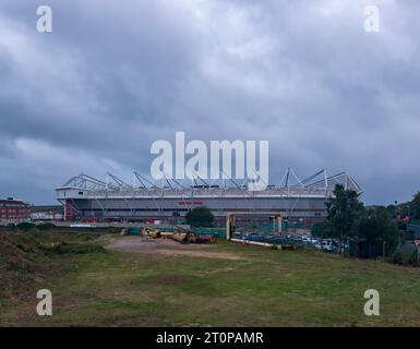 Im St Marys Stadium befindet sich der Southampton Football Club in Hampshire, Großbritannien Stockfoto