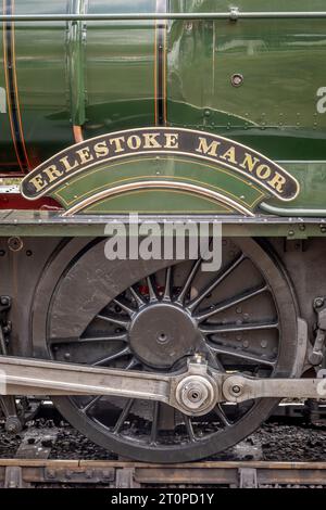 BR 'Manor' 4-6-0 No. 7812 'Erlestoke Manor', Highley, Severn Valley Railway, Shropshire, England, UK Stockfoto