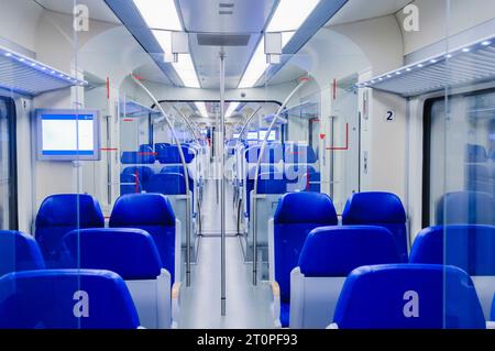 Leeren Straßenbahn in Den Haag, Niederlande. Stockfoto