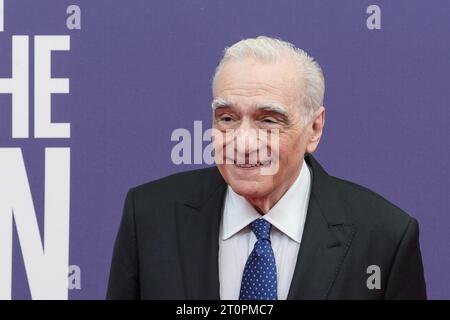 London, Großbritannien. Oktober 2023. LONDON, VEREINIGTES KÖNIGREICH - 07. OKTOBER 2023: Regisseur Martin Scorsese besucht den roten Teppich für die Headline-Gala für „Killers of the Flower Moon“ während des 67. BFI London Film Festivals in der Royal Festival Hall in London, Vereinigtes Königreich am 07. Oktober 2023. (Foto: Wiktor Szymanowicz/NurPhoto) Credit: NurPhoto SRL/Alamy Live News Stockfoto