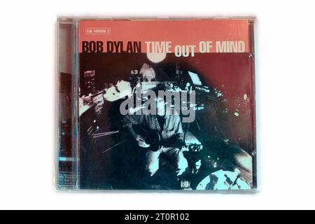 Bob Dylan - Zeit aus dem Kopf. CD-Hülle auf hellem Hintergrund Stockfoto