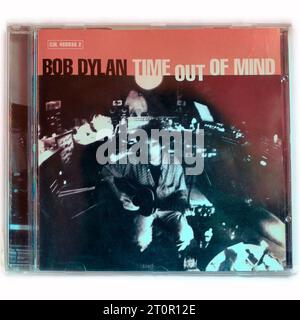 Bob Dylan - Zeit aus dem Kopf. CD-Hülle auf hellem Hintergrund Stockfoto