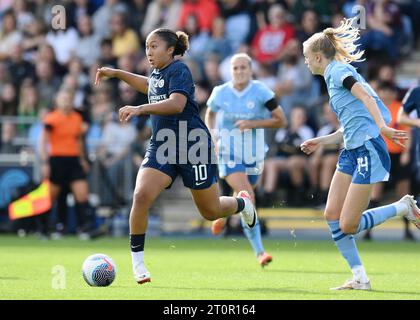 Manchester, Großbritannien. Oktober 2023. Lauren James von Chelsea während des Spiels der Barclays FA Women's Super League im Academy Stadium in Manchester. Der Bildnachweis sollte lauten: Gary Oakley/Sportimage Credit: Sportimage Ltd/Alamy Live News Stockfoto