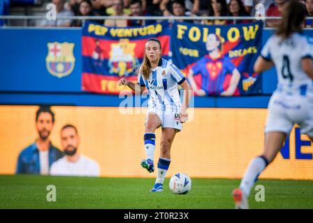 Barcelona, Spanien. Oktober 2023. Emma Ramirez (Real Sociedad FEM) während eines Liga-F-Spiels zwischen dem FC Barcelona FEM und Real Sociedad FEM bei Estadi Johan Cruyff in Sant Joan Despi, Barcelona, Spanien am 8. Oktober 2023. (Foto/Felipe Mondino) Credit: Unabhängige Fotoagentur/Alamy Live News Stockfoto