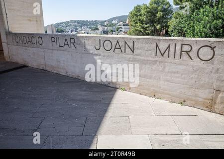 Mallorca, Spanien - 8. Oktober 2023: Museum und Kunstgalerie der Miro Foundation in Cala Major, Palma de Malorca Stockfoto