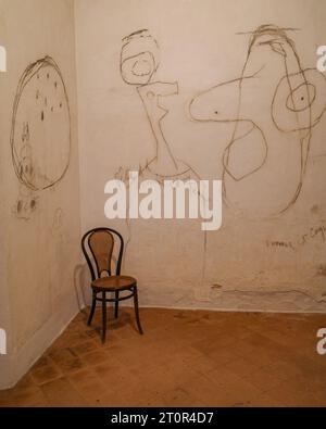 Mallorca, Spanien - 8. Oktober 2023: Studio und Werkstatt des Künstlers Juan Miro im Museum der Miro Foundation, Palma de Mallorca Stockfoto