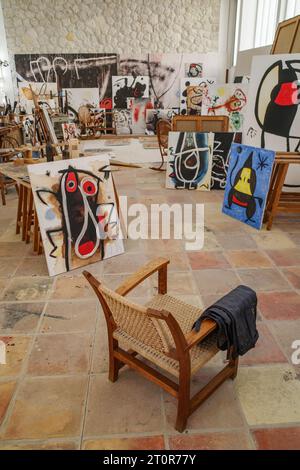 Mallorca, Spanien - 8. Oktober 2023: Studio und Werkstatt des Künstlers Juan Miro im Museum der Miro Foundation, Palma de Mallorca Stockfoto