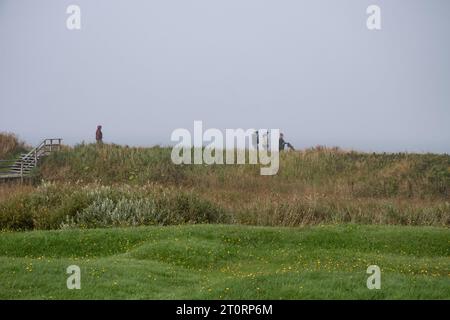 L’Anse aux Meadows archäologische Stätte in Neufundland & Labrador, Kanada Stockfoto