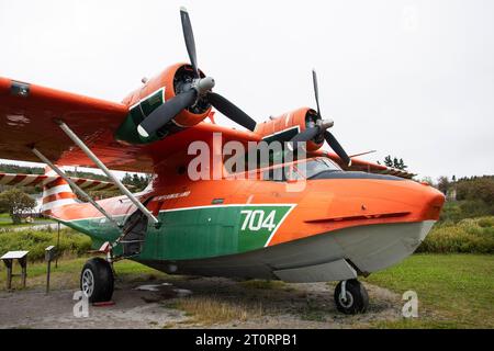 PBY Canso Water Bomber im Memorial Park in St. Anthony, Neufundland & Labrador, Kanada Stockfoto