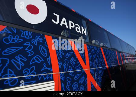 Allgemeine Ansicht während des Rugby World Cup Pool D-Spiels 2023 zwischen Japan und Argentinien im Stade de la Beaujoire in Nantes, Frankreich am 8. Oktober 2023. Quelle: FAR EAST PRESS/AFLO/Alamy Live News Stockfoto