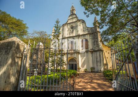 01 24 2013 Vintage-Architektur 1779 renoviert - Saint Francis Church, Kirche Fort Kochi Kerala Indien Asien. Stockfoto