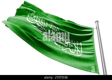 Flagge der Hamas israel gegen palästina, übersetzt Israel-Hamas Krieg Stockfoto