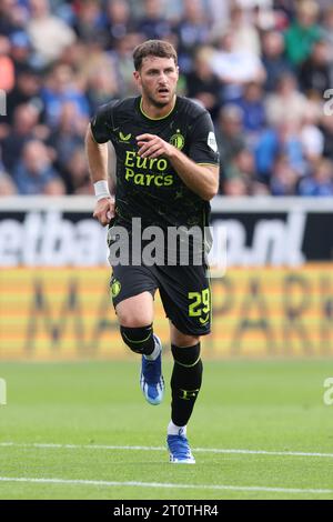 Zwolle, Niederlande. Oktober 2023. Santiago Gimenez von Feyenoord während des niederländischen Eredivisie-Spiels zwischen PEC Zwolle und Feyenoord am 8. Oktober 2023 in Zwolle, Niederlande Credit: Orange Pics BV/Alamy Live News Stockfoto