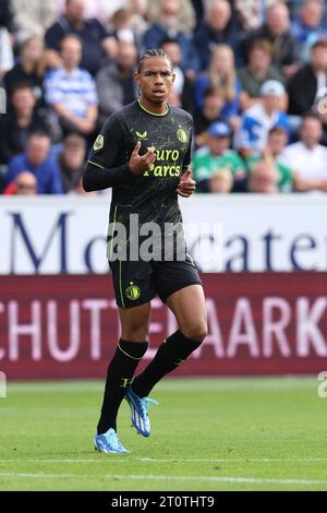 Zwolle, Niederlande. Oktober 2023. Calvin Stengs von Feyenoord während des niederländischen Eredivisie-Spiels zwischen PEC Zwolle und Feyenoord am 8. Oktober 2023 in Zwolle, Niederlande Credit: Orange Pics BV/Alamy Live News Stockfoto