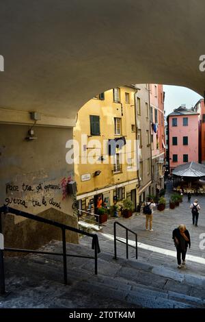 Genua, Boccanegra Gasse Stockfoto