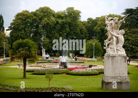 Parc Du Thabor, Thabor Park, Rennes. Bretagne, Frankreich. Stockfoto