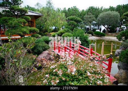 Jardin Japonais, die japanischen Gärten in Monte Carlo, Monaco. Stockfoto