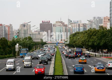 Verkehr in Peking Stockfoto