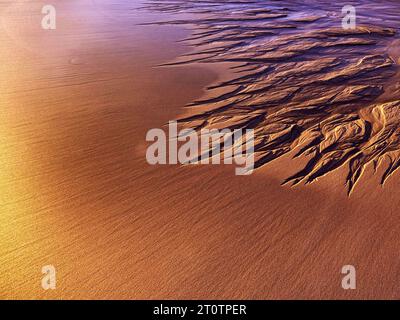 Visuelle Metaphern über Sand- Matosinhos Stockfoto