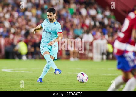 Ilkay Gundogan vom FC Barcelona während des Fußballspiels La Liga zwischen Granada CF und FC Barcelona am 8. Oktober 2023 im Los Carmenes Stadion in Granada, Spanien Stockfoto