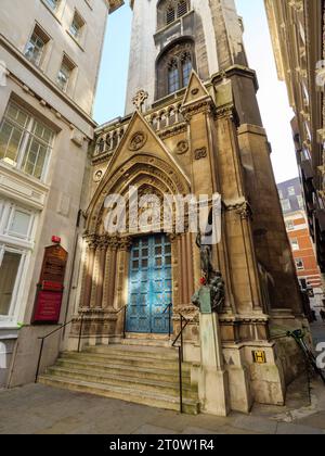 St. Michael in Cornhill Kirche entworfen von Sir Christopher Wren, London, Großbritannien Stockfoto