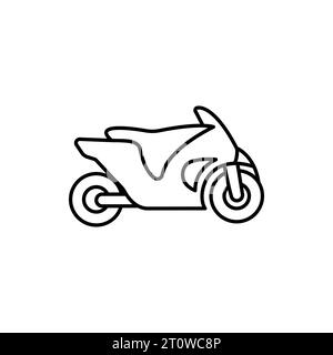 Designvorlage für Motorradsymbole Stock Vektor