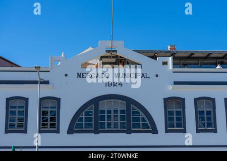 LAGOS, PORTUGAL - FERBUARY 28, 2023: Zentralmarkt in Lagos, Portugal am 28. Februar 2023 Stockfoto