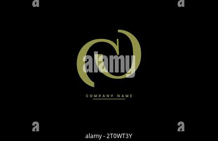 CO, OC Abstract Letters Logo Monogramm Stock Vektor