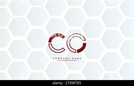 CO, OC Abstract Letters Logo Monogramm Stock Vektor