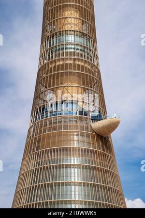 Der Torch Tower, auch bekannt als Aspire Tower, Doha, Katar Stockfoto