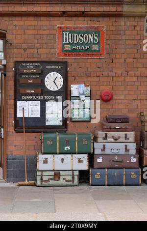 Bahnhof, Gloucestershire Warwickshire Steam Railway, Toddington, Cheltenham, England, Vereinigtes Königreich Stockfoto