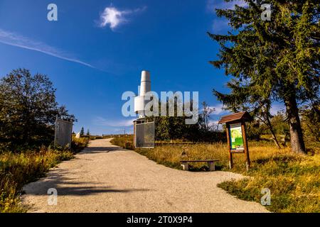 Schöne Herbstwanderung durch das Fichtelgebirge in Bischofsgrün, Oberfranken - Bayern - Deutschland Stockfoto