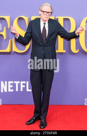 London, Großbritannien. Oktober 2023. Bill Nighy, britischer Schauspieler. Roter Teppich kommt bei der Premiere des BFI London Film Festival für den Film „Maestro“ an. Quelle: Imageplotter/EMPICS/Alamy Live News Stockfoto