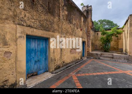 Altes verlassenes Gefängnis auf Changuu ( Gefängnis ) Insel, Sansibar, Tansania Stockfoto