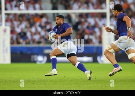 Lille, Frankreich. Oktober 2023. Lima Sopoaga von Samoa während des Rugby-WM-Spiels 2023 in Stade Pierre Mauroy, Lille. Der Bildnachweis sollte lauten: Paul Thomas/Sportimage Credit: Sportimage Ltd/Alamy Live News Stockfoto